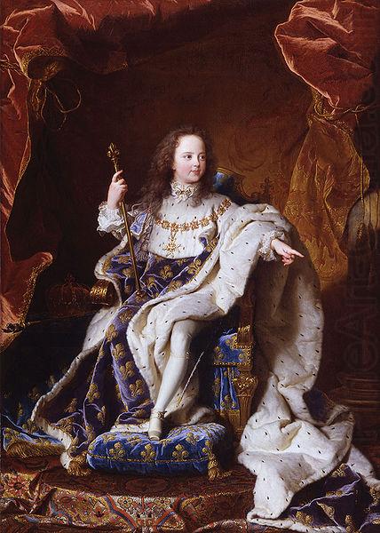 Hyacinthe Rigaud Portrait de Louis XV china oil painting image